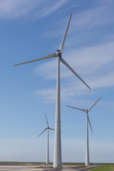 Windturbines producing alternative energy