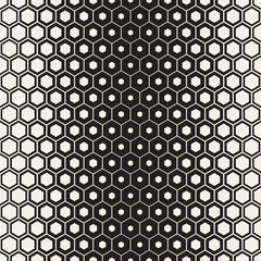 Vector Seamless Halftone HoneyComb Gradient Pattern