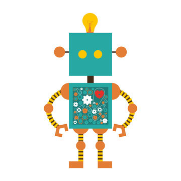toy robot icon image vector illustration design 