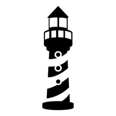 lighthouse pictogram icon image vector illustration design 