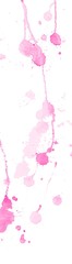 Fototapeta premium Pink watercolor splashes and blots on white background. Ink painting. Hand drawn illustration. Abstract watercolor artwork.