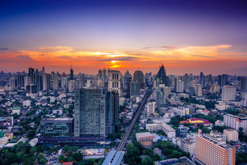 Fototapeta na wymiar Bangkok Sonnenuntergang