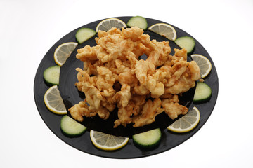 Chinese dish. Chinese food. Dry chichen