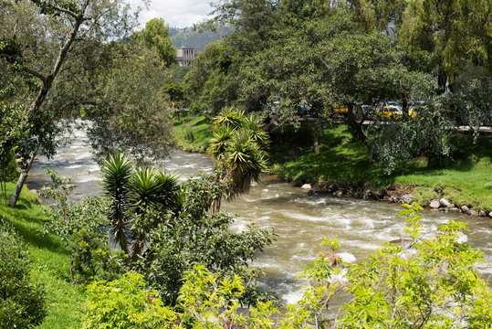 Tomebamba River in Cuenca