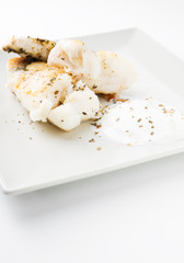 fresh fish pieces