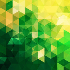 Abstract geometric style green background. Vector illustration