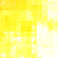 Abstract vector background with triangles. Yellow geometric vector illustration. Creative design template.