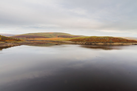 The Craig Goch Reservoir, on edge of Mid-Wales wilderness.