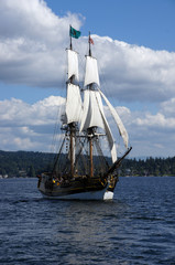 Two masted tall ship