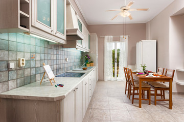 interior of a kitchen