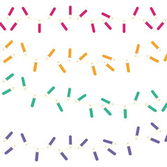 pattern with multicolor led light vector illustration