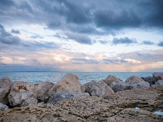 Fototapeta na wymiar sea landscape with rocks