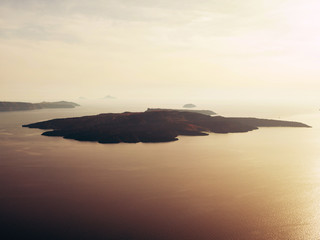 beautiful view of Santorini island