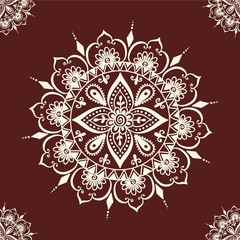 Mehendi pattern illustration