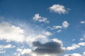 Blue sky with cloud, nature background