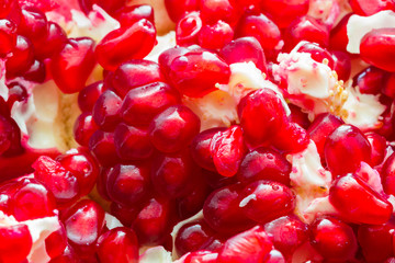 Tasty Pomegranate with its red beans