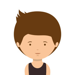 half body man dressed ballet costume vector illustration