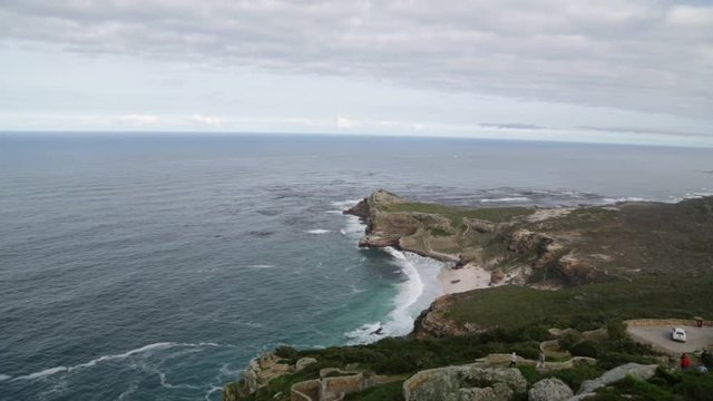   in south africa coastline cape of good hope  and natural park reserve