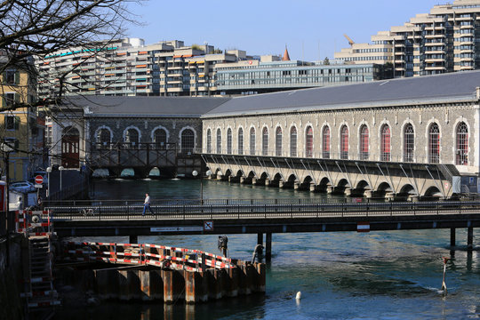 B&acirc;timent des Forces motrices. BFM. Gen&egrave;ve. Suisse.