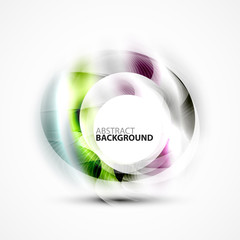 Shiny blurred cicrle template