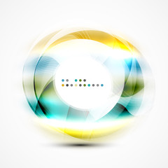 Modern shiny blurred swirl template