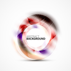 Modern shiny blurred swirl template