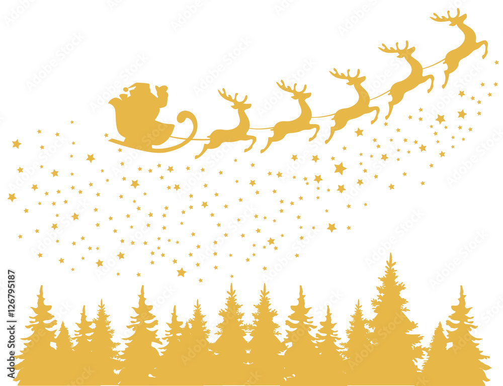 Sticker vector santa claus