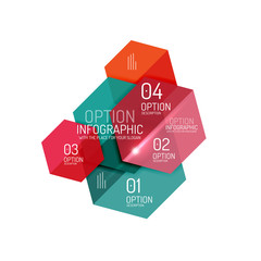 Paper infographic layout design templates