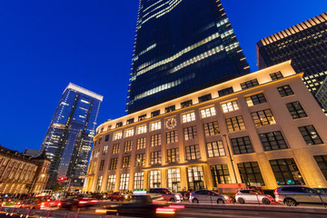 東京丸の内の夜景