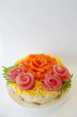 ちらし寿司ケーキ