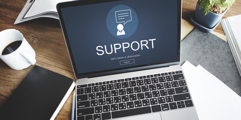 Helpdesk Support Information Support Concept - obrazy, fototapety, plakaty