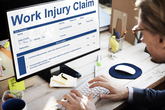 Work Injury Claim Insurance Concept