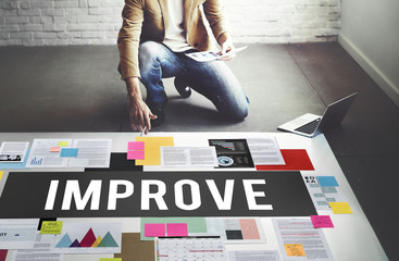 Improve Innovation Progress Reform Better Concept - obrazy, fototapety, plakaty