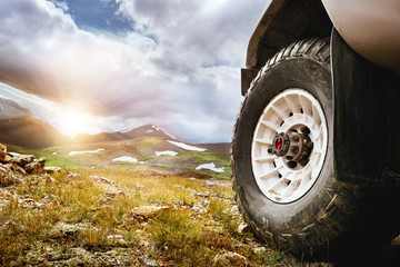Big car wheel offroad concept © cppzone