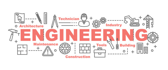 engineering vector banner