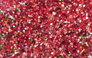 colored confetti bright background, blurred