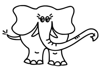 elephant, vector icon