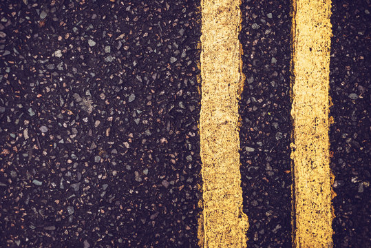 Close up road flagging
