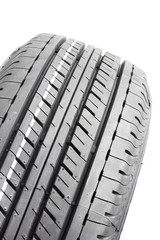 Car tires textured for background on white background. rubber