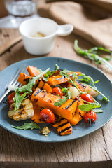 Grilled Butternut squash salad