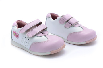 Sneakers for baby isolated on white