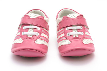 Sneakers for baby isolated on white