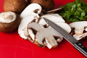 braune Champignons