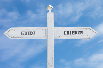 Obraz premium Schild 143 - Frieden