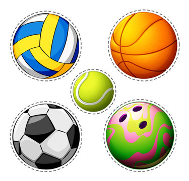Different types of balls