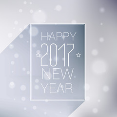 minimal style happy new year 2017 background