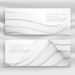 great wave banner template set in modern style