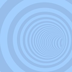 Fototapeta premium Blue Circle Striped Abstract Tunnel
