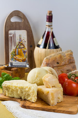 Best Italian food - fresh caciocavallo, pecorino, pamesan cheese