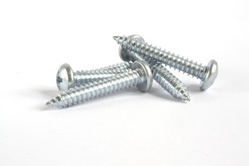 Screws on white